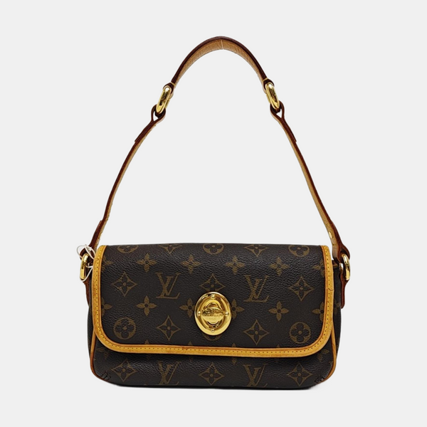TIKAL Monogram Coated Canvas Brown