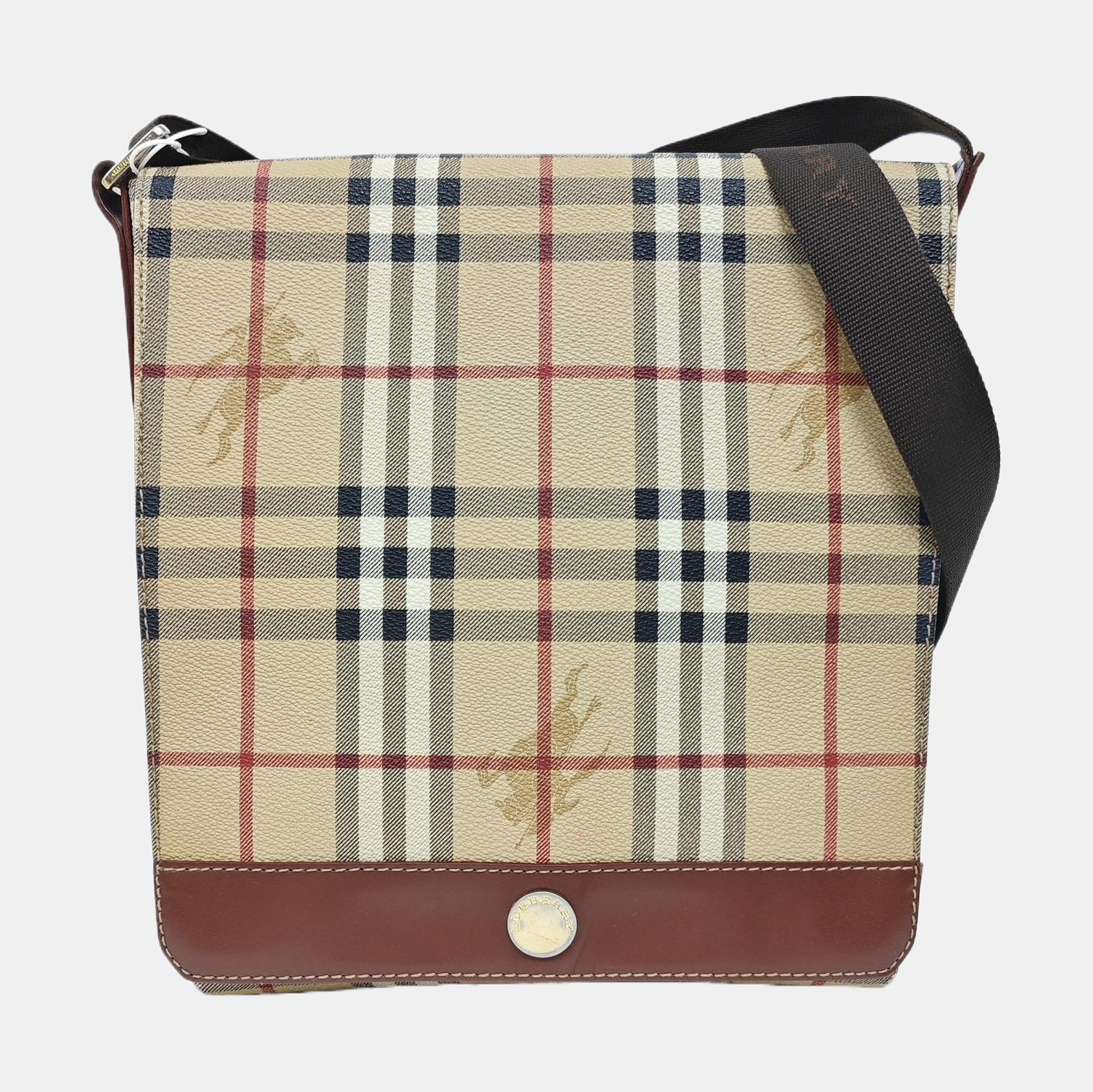 Leather Shoulder Bag Beige
