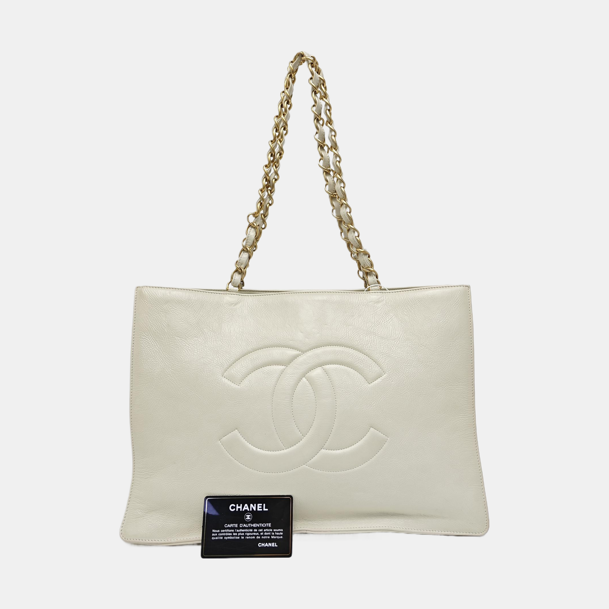 Calfskin Tote Bag Beige