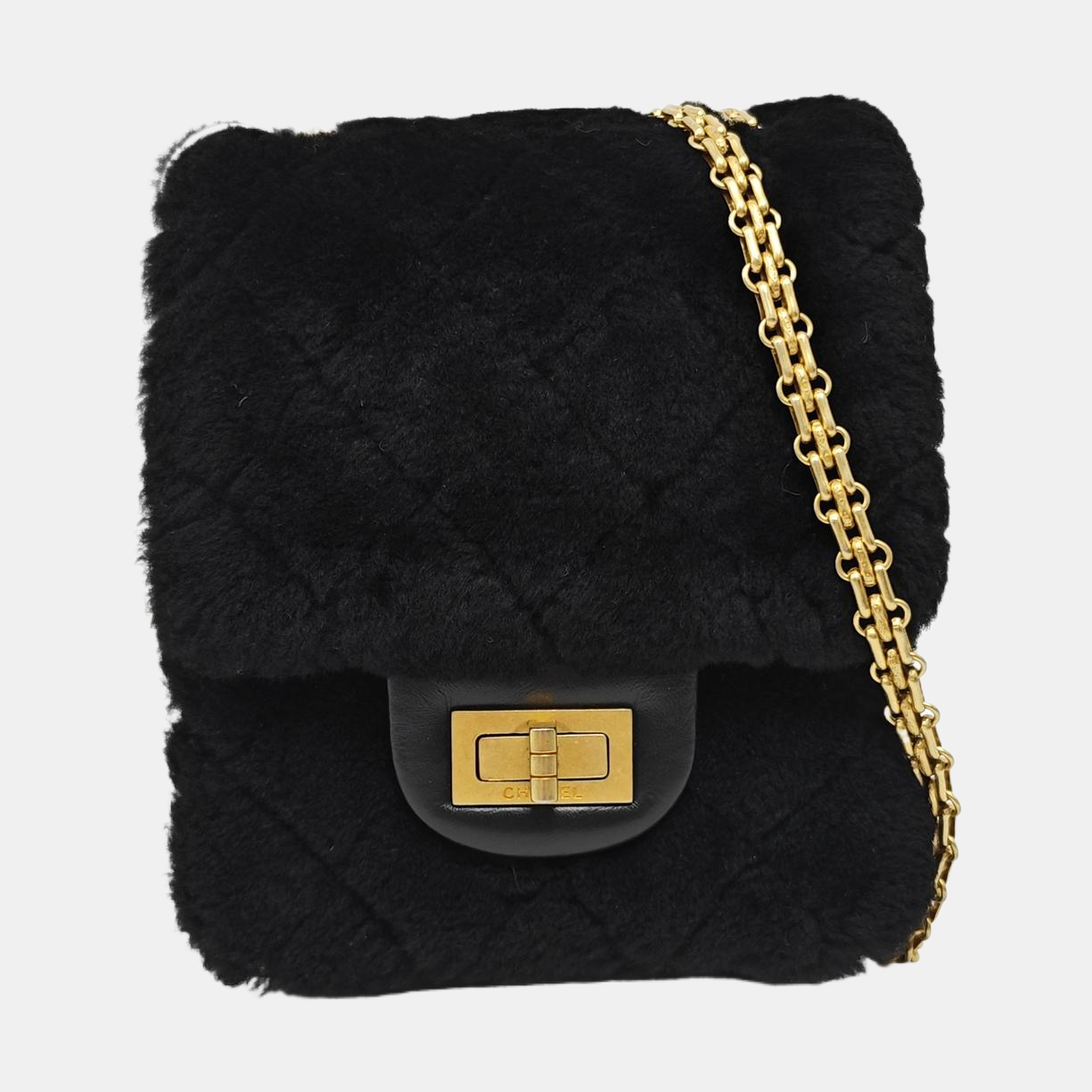 2.55 Quilted Sheepskin Black