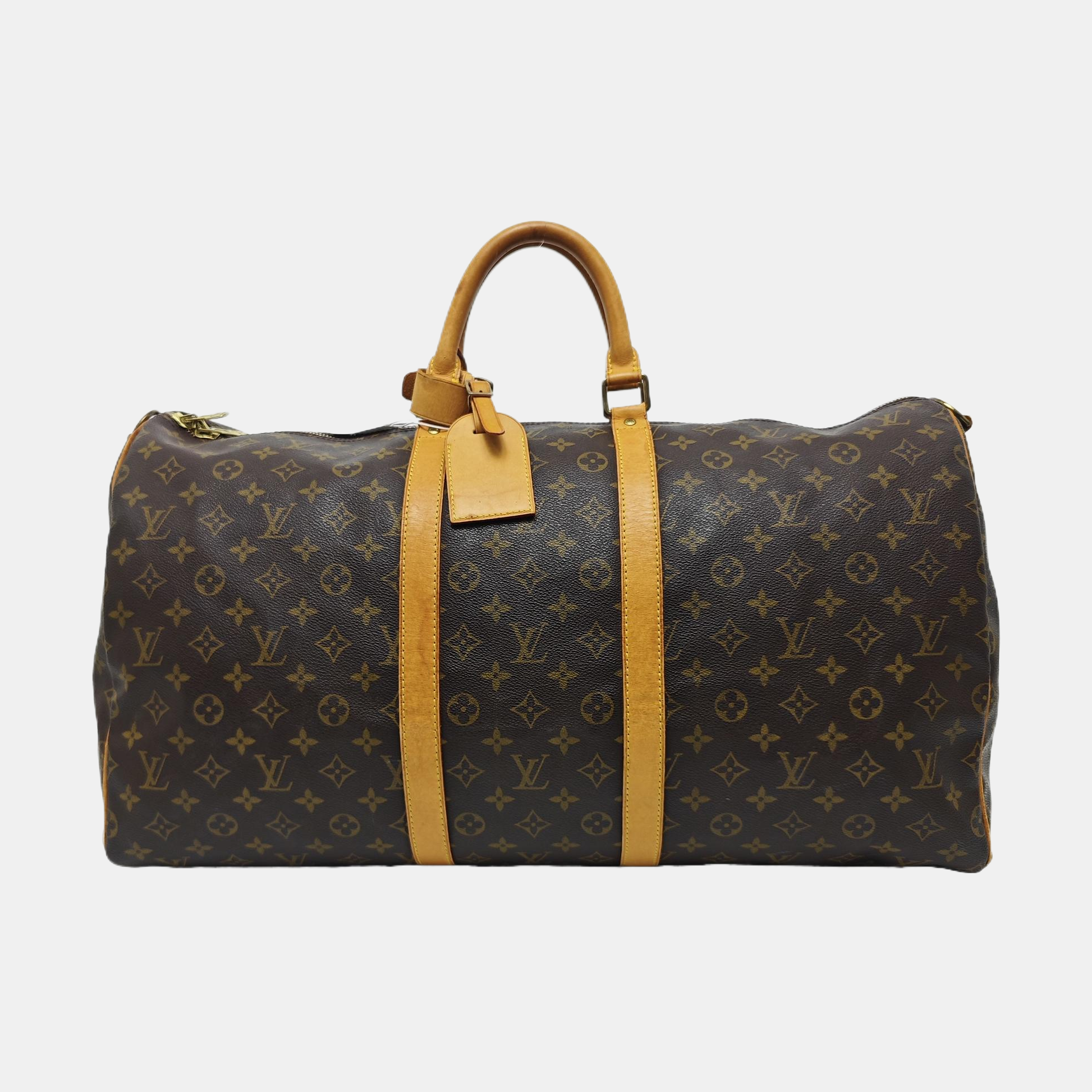 SAC SOUPLE 55 Monogram Coated Canvas Brown