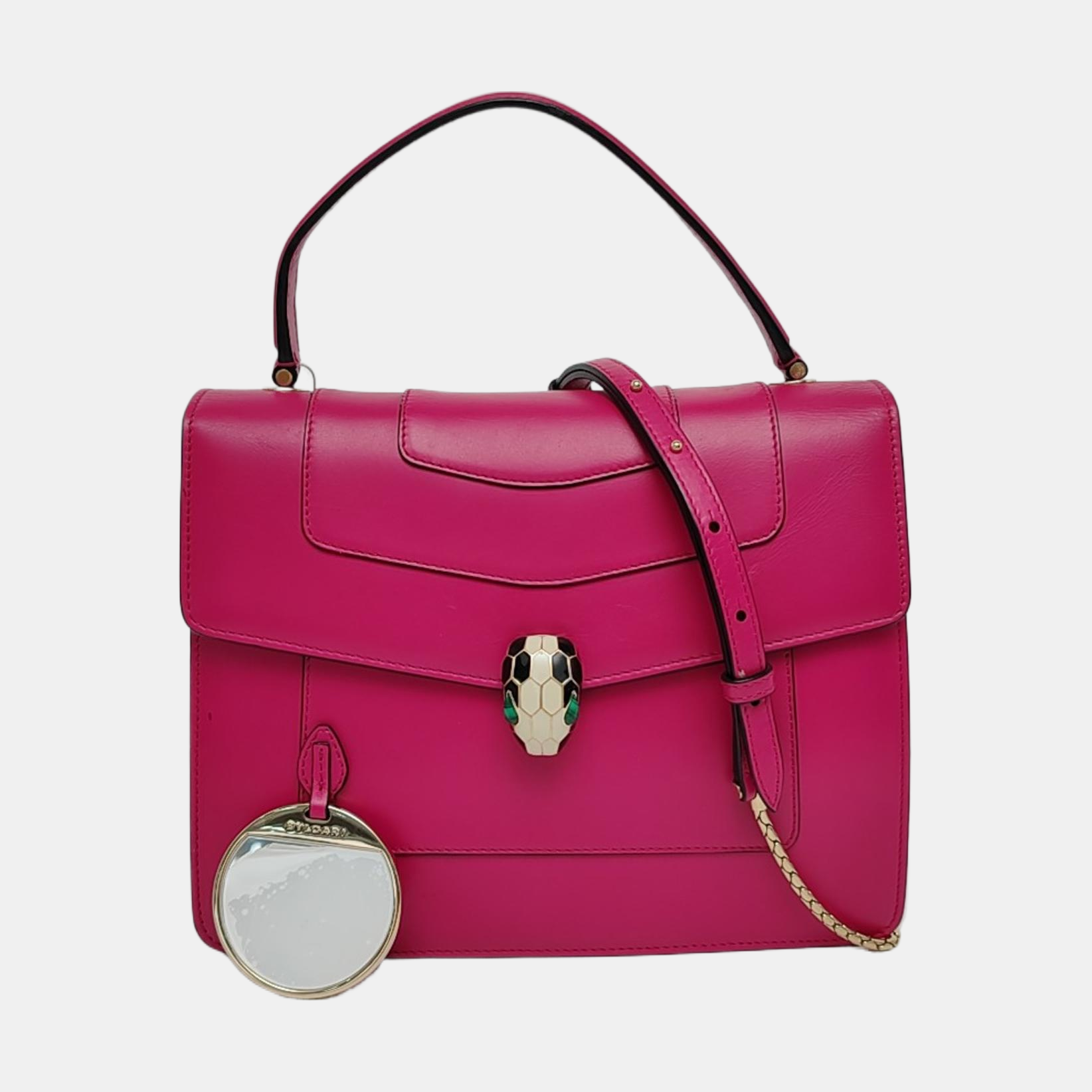 SERPENTI FOREVER Medium Quilted Calfskin Red