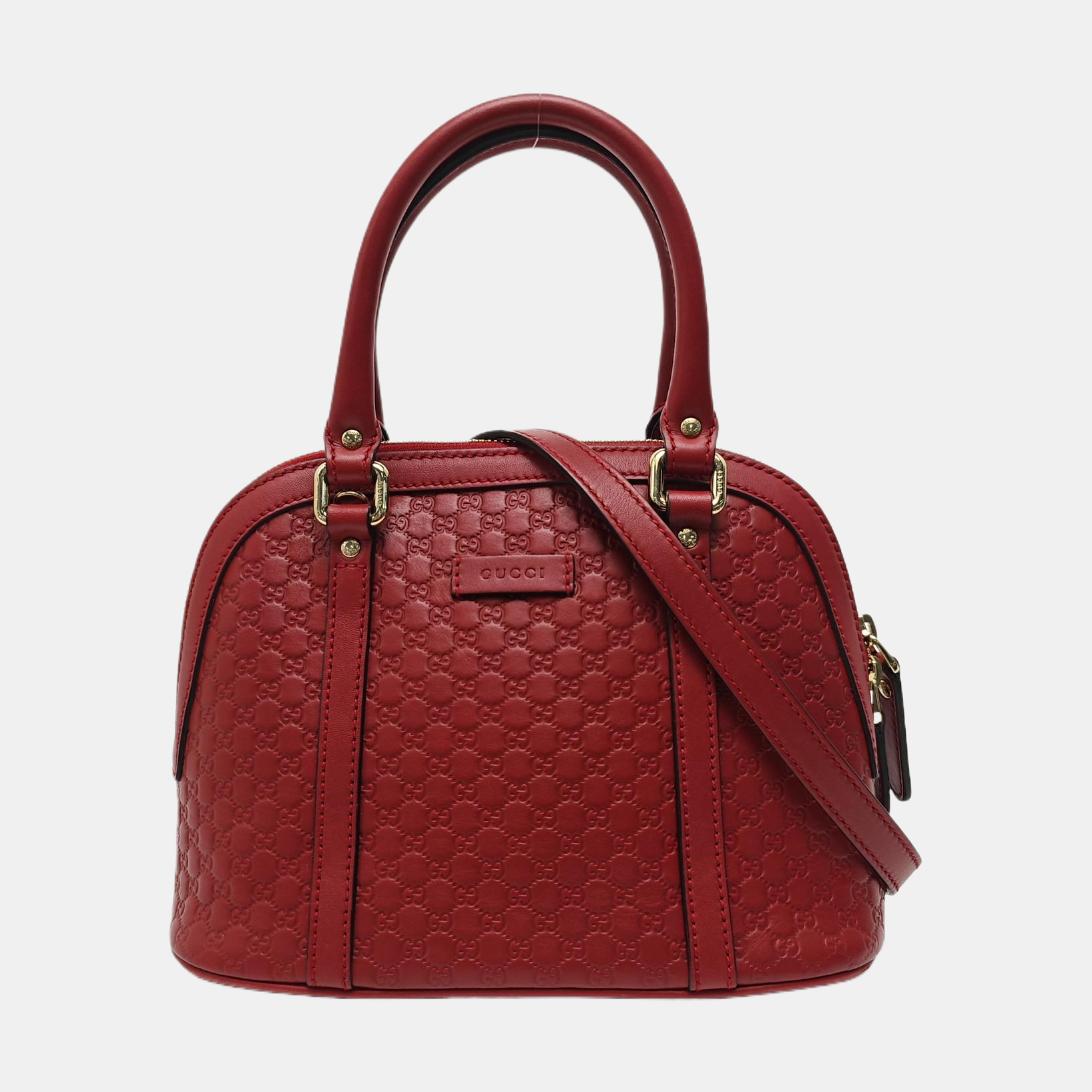 Microguccissima Monogram Calfskin Red
