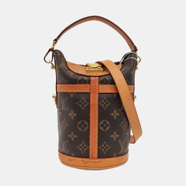 DUFFLE Monogram Coated Canvas Brown