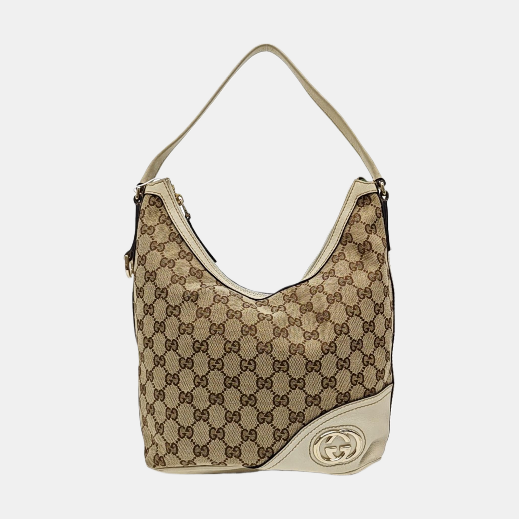 Monogram Canvas Top Handle Bag Brown