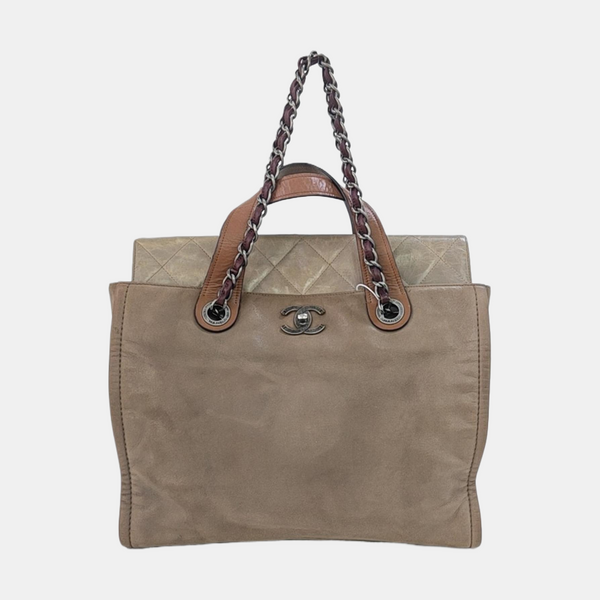 Quilted Calfskin Brown
