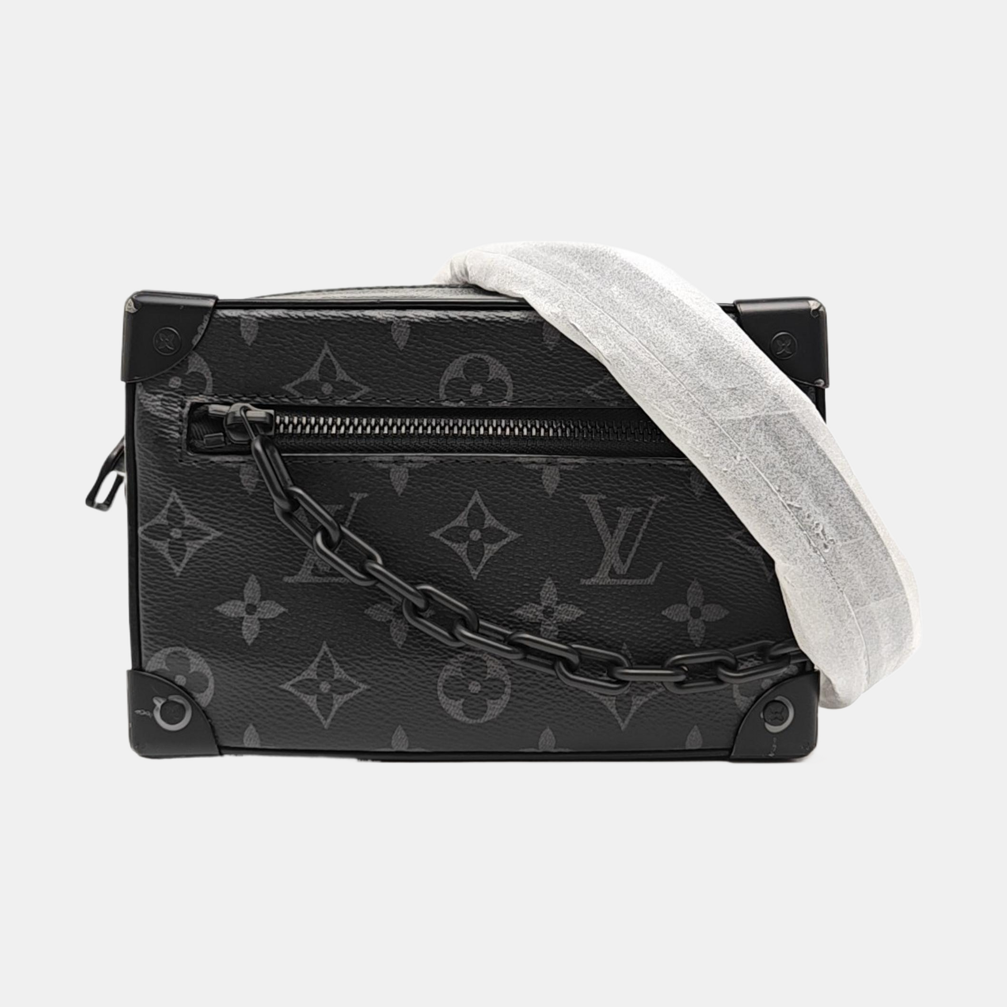 SOFT TRUNK Mini Monogram Coated Canvas Black