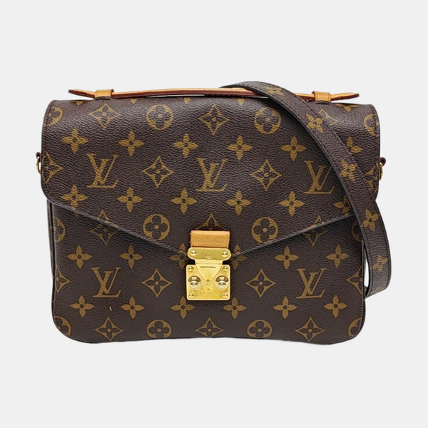 MÉTIS MM Monogram Coated Canvas Brown