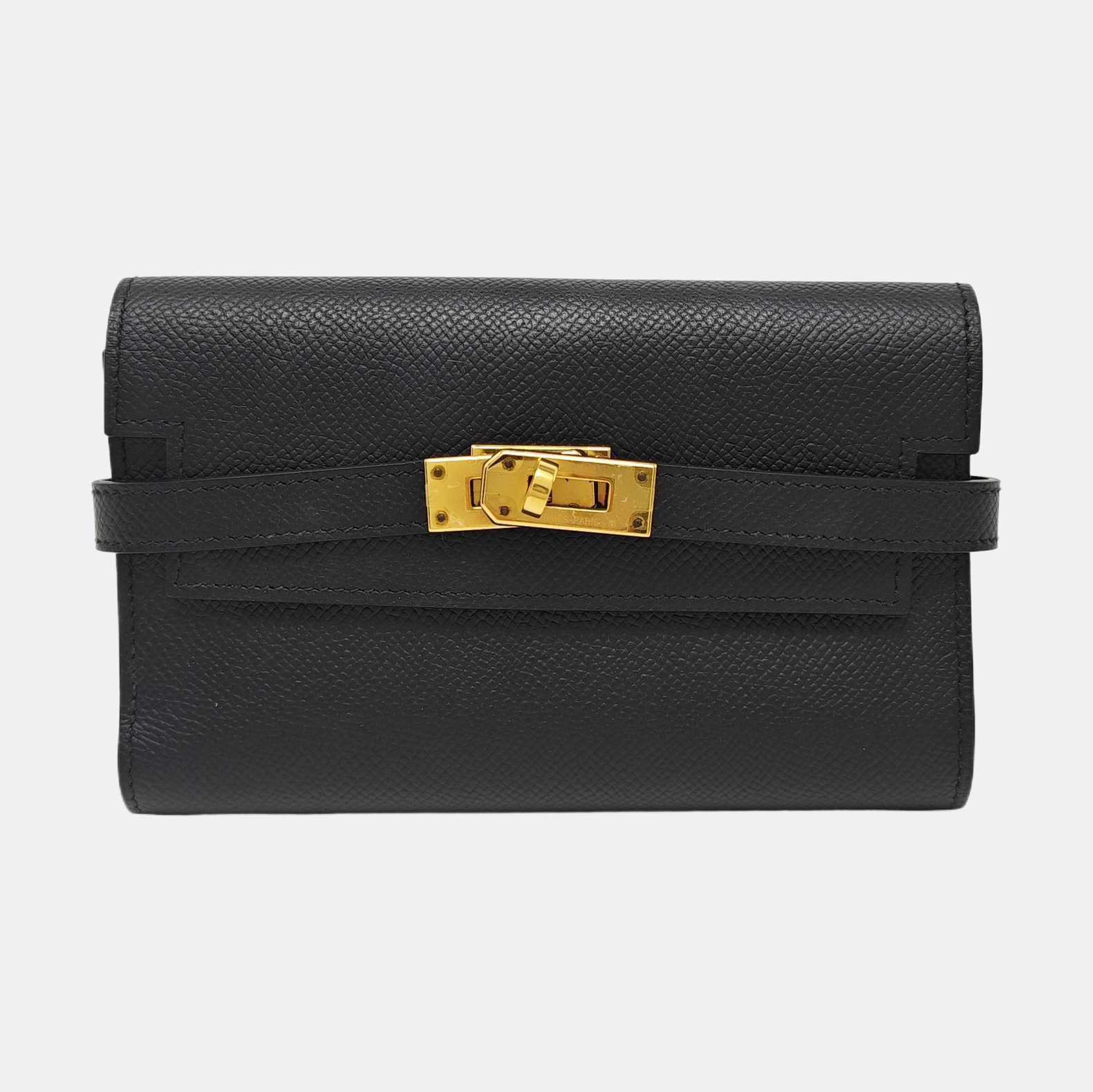 Kelly Epsom Black Wallet