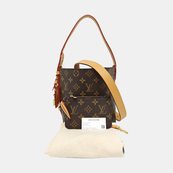 ALL IN Monogram Coated Canvas Brown