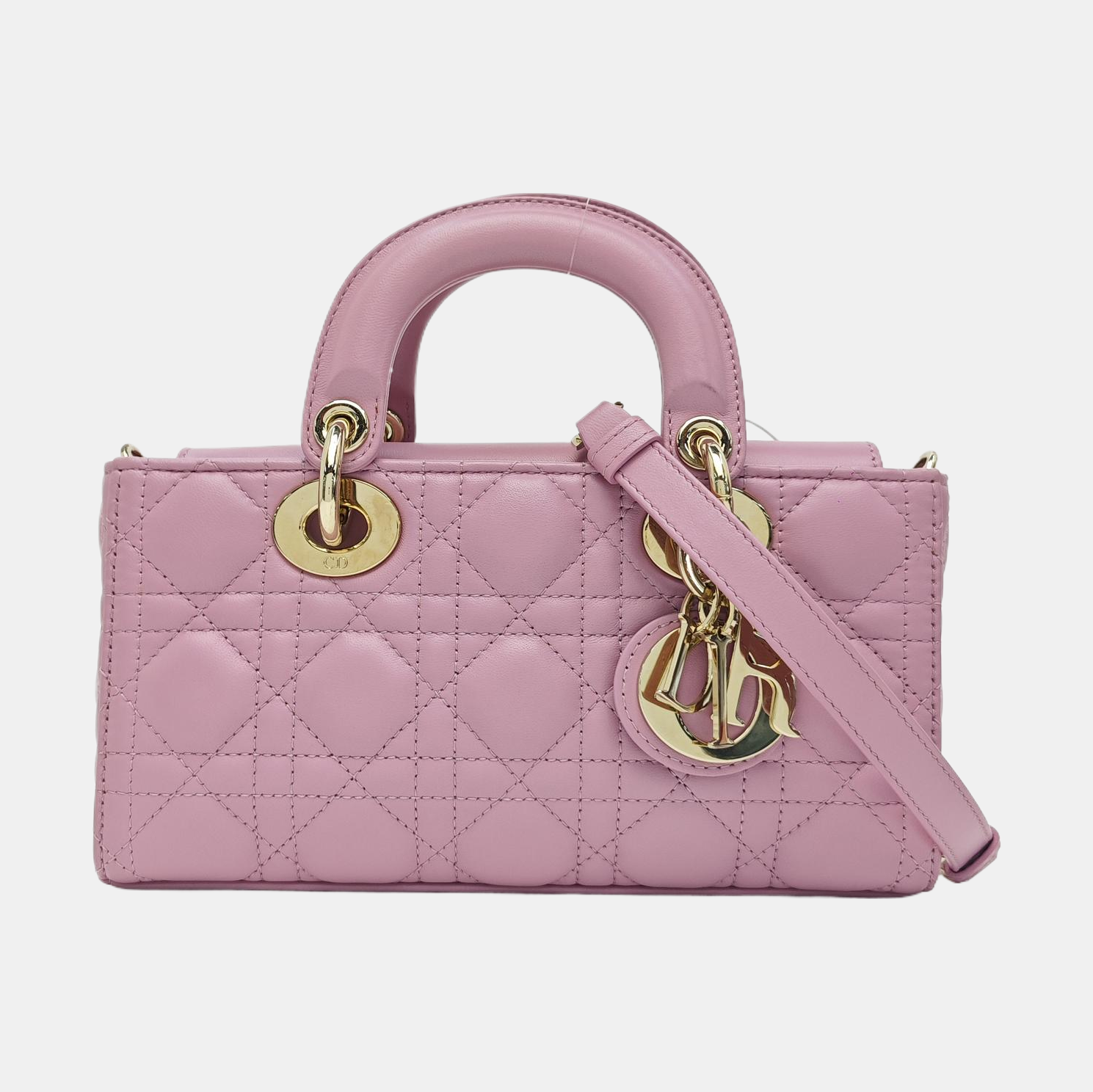 Lady D-Joy Small Cannage Lambskin Purple