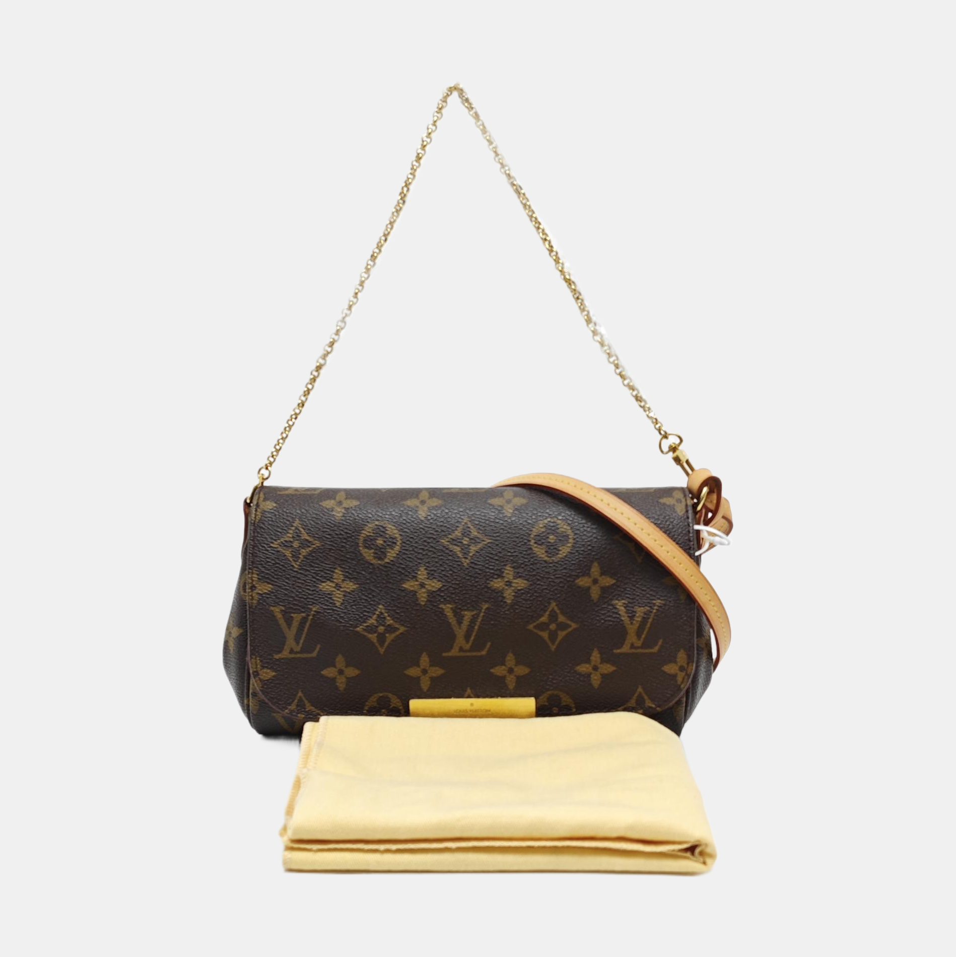 FAVORITE PM Monogram Coated Canvas Brown