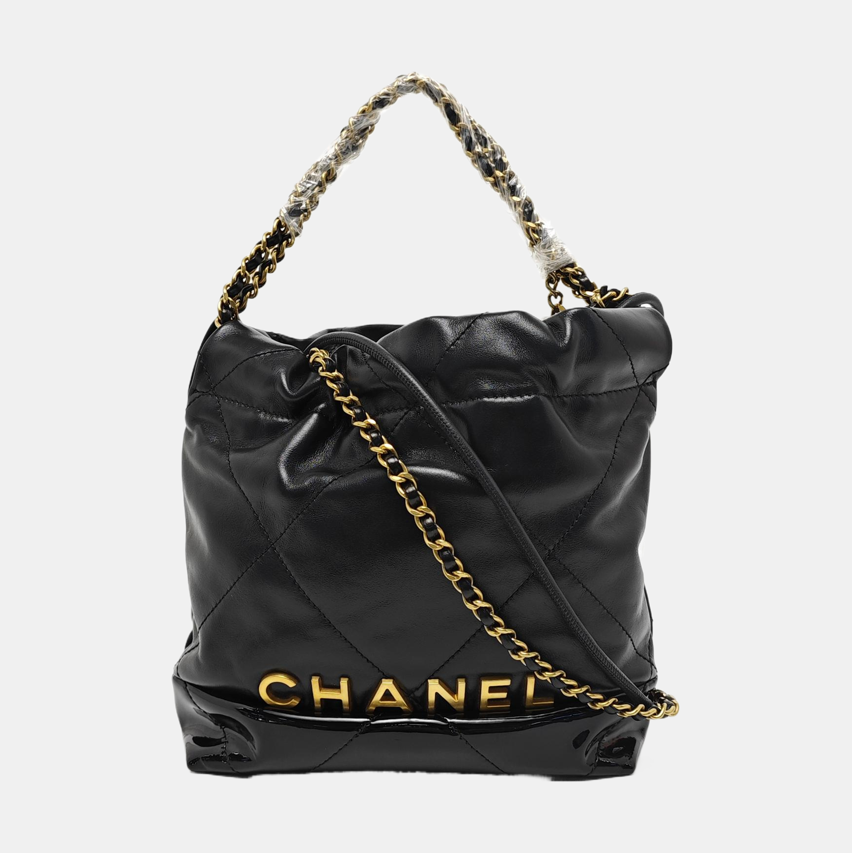 CHANEL 22 Mini Quilted Calfskin Black