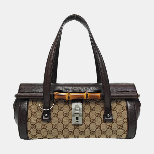 Monogram Canvas Top Handle Bag Beige