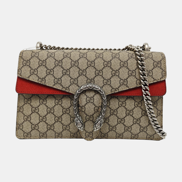 Dionysus Small Monogram Coated Canvas Black