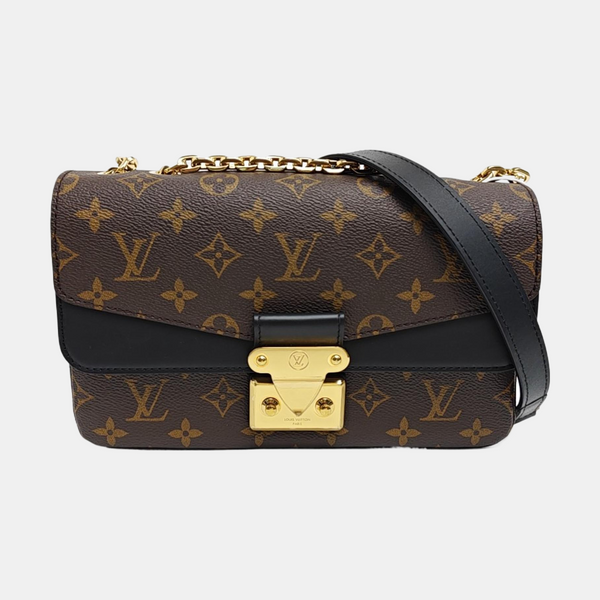 MARCEAU Monogram Coated Canvas Brown