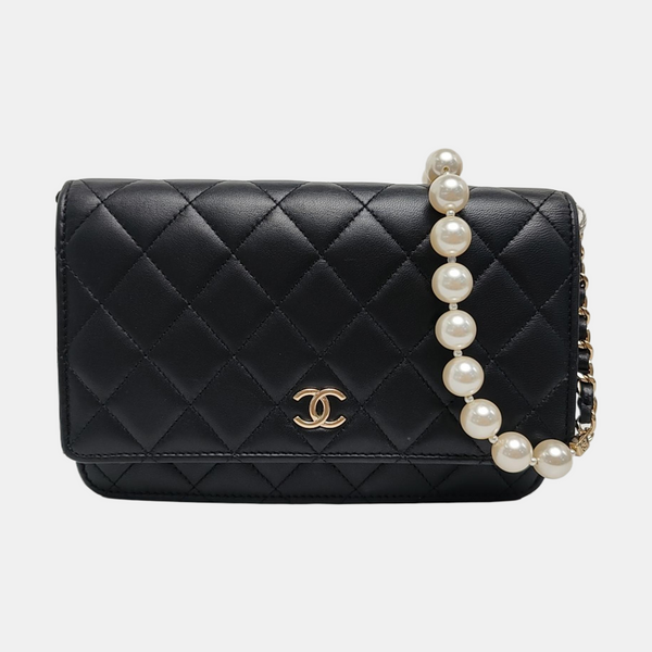 WOC Quilted Lambskin Black