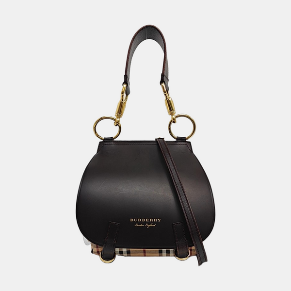Calfskin Shoulder Bag Large Black