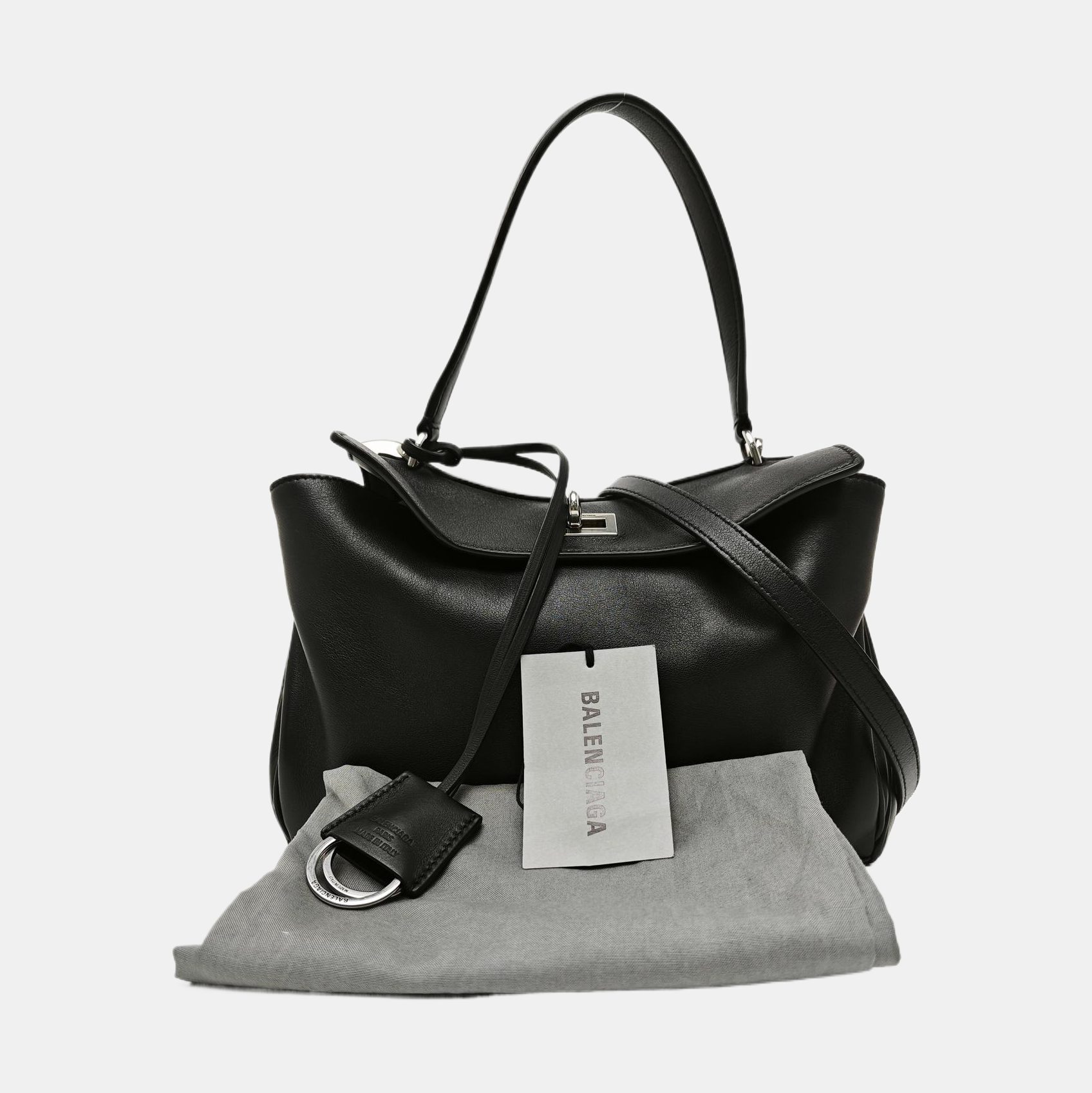Calfskin Shoulder Bag Black