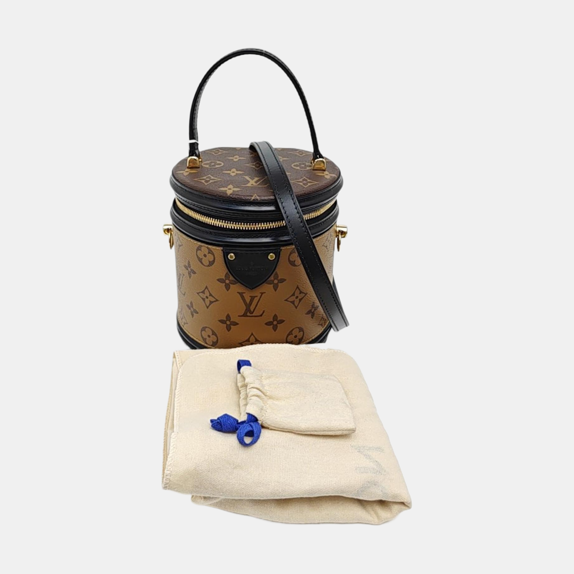 CANNES PM Monogram Coated Canvas Brown