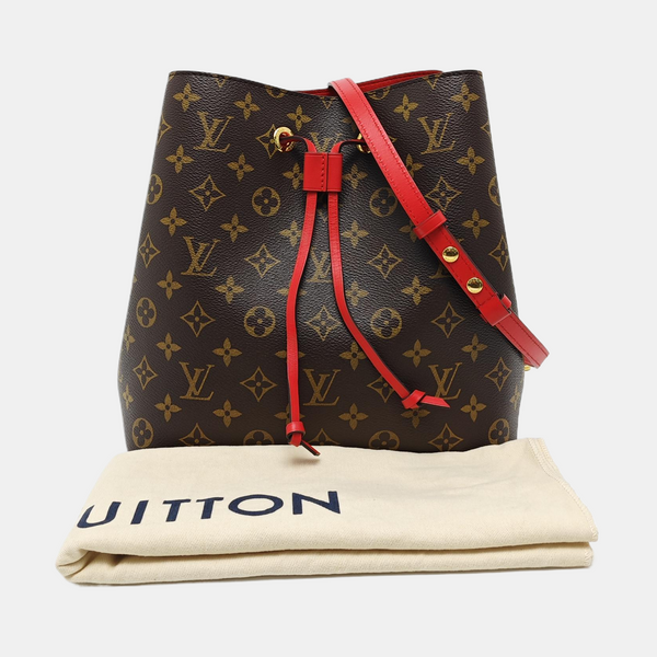 NÉONOÉ MM Monogram Coated Canvas Brown