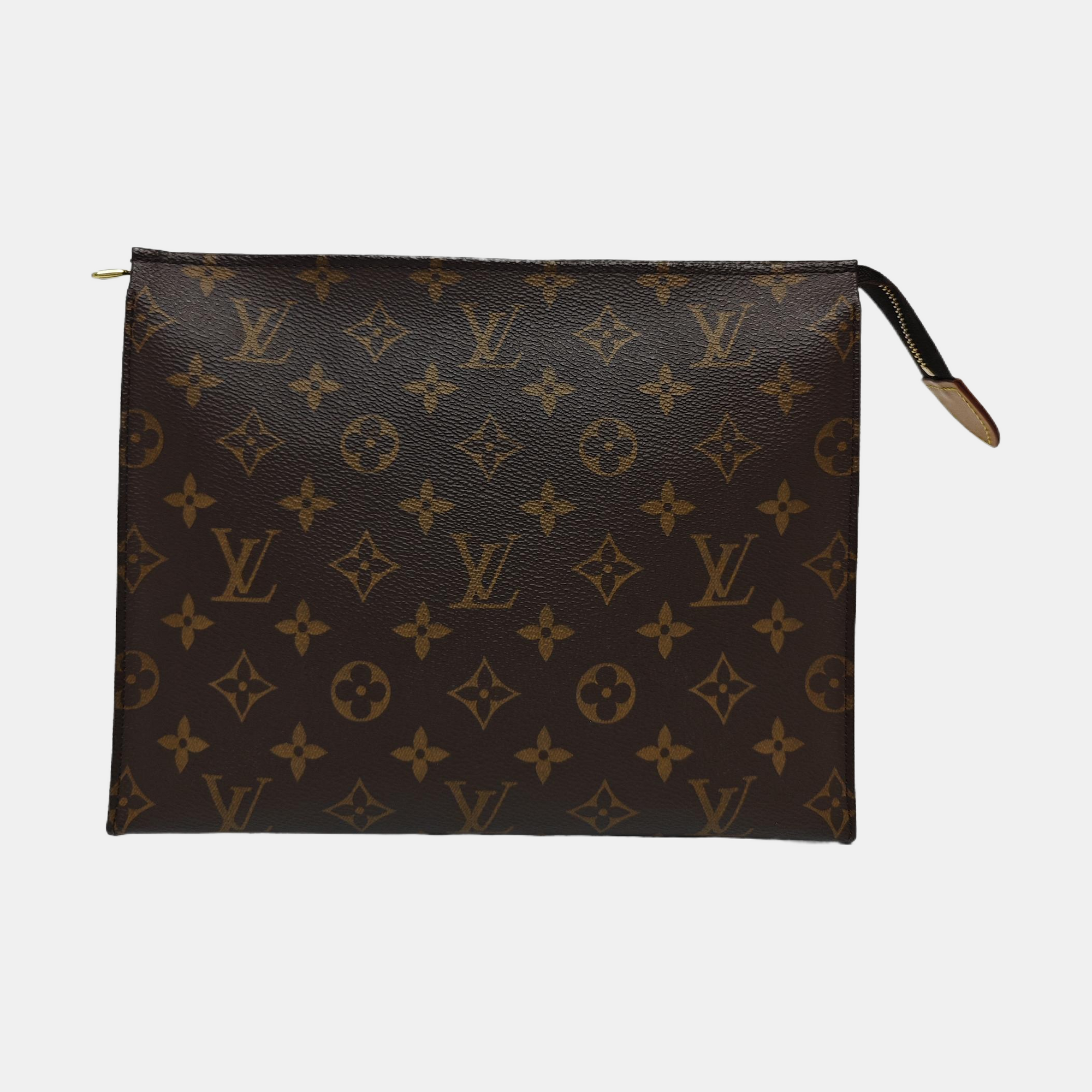 TOILET POCKET 26 Monogram Coated Canvas Brown