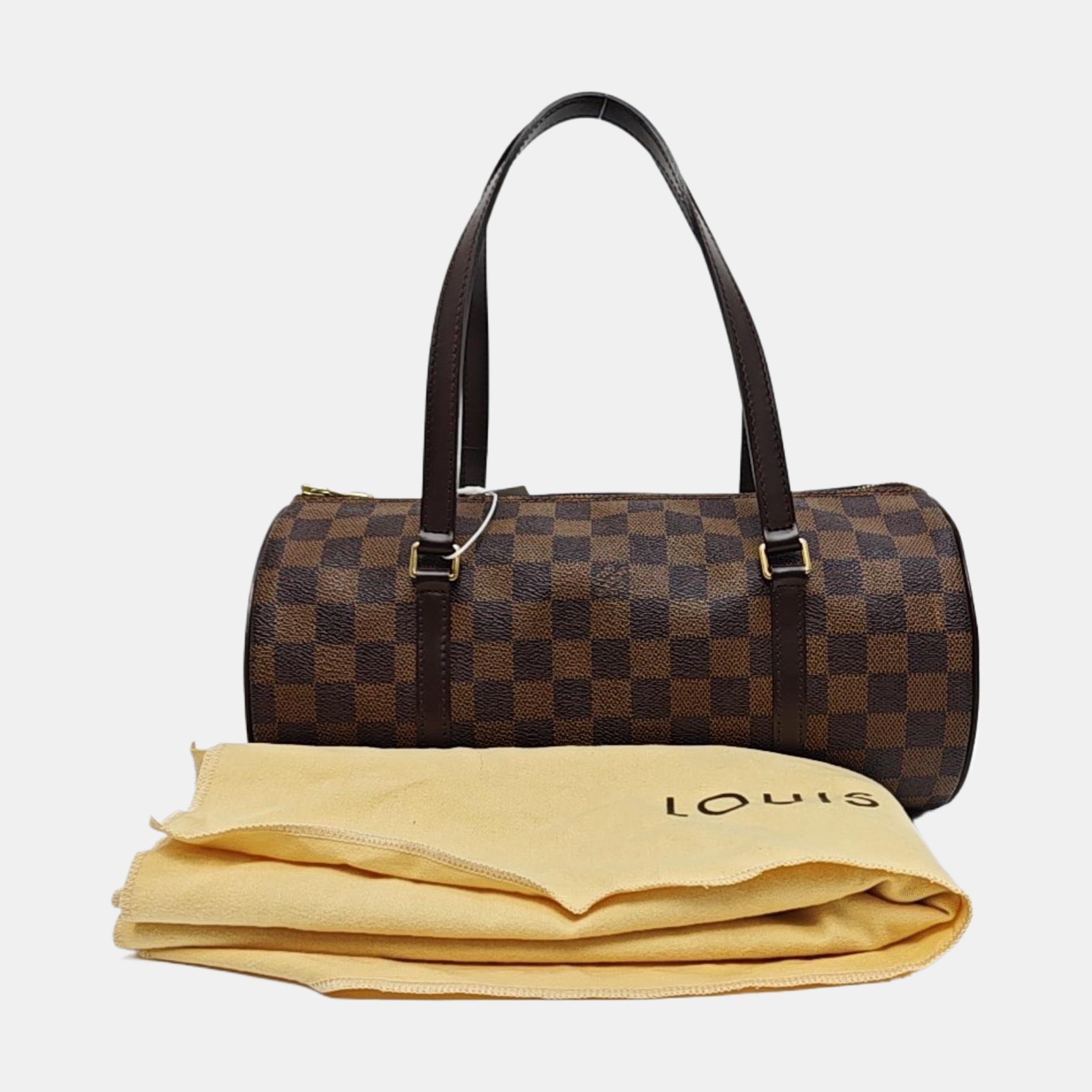 PAPILLON 30 Damier Ebene Coated Canvas Brown