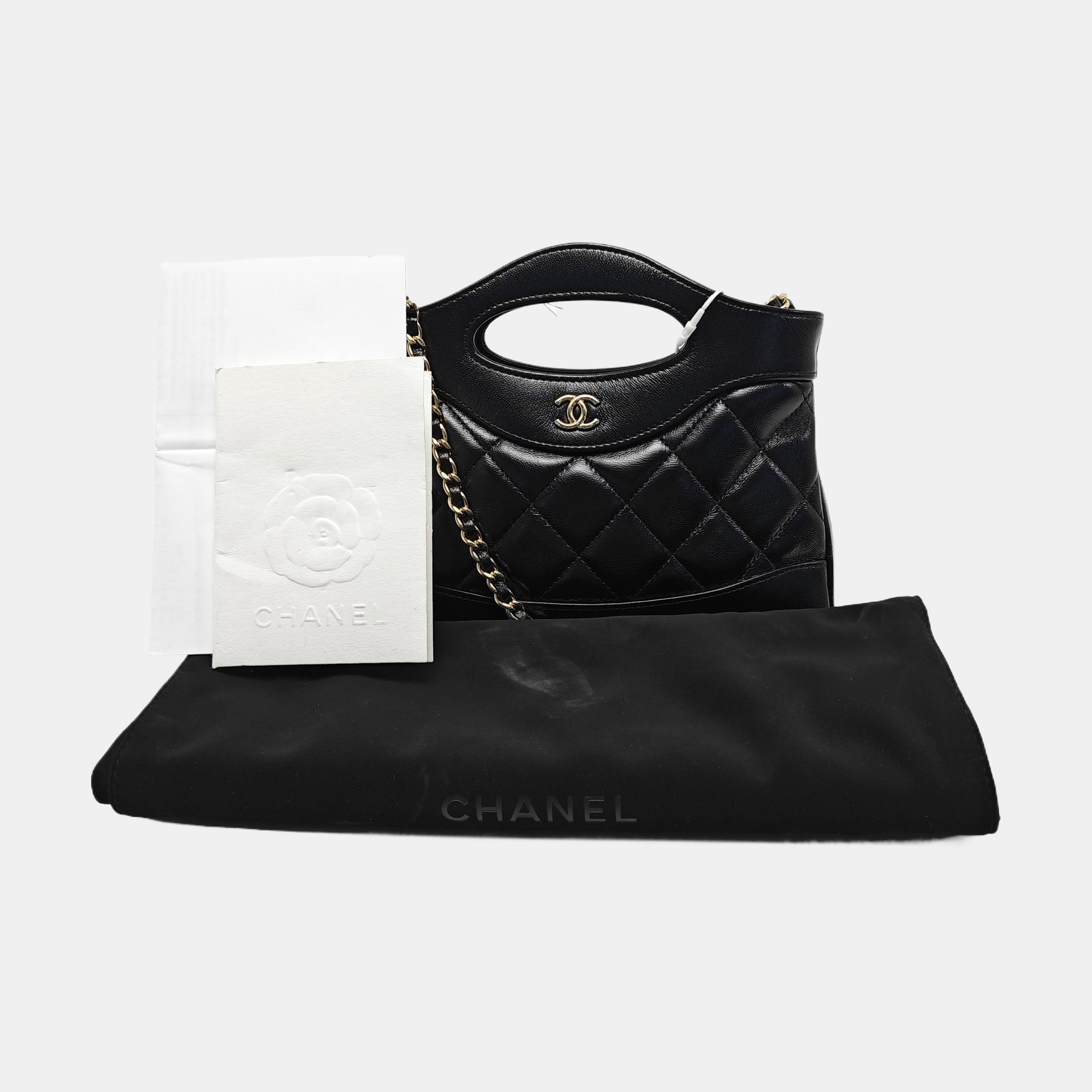 CHANEL 31 Quilted Lambskin Black