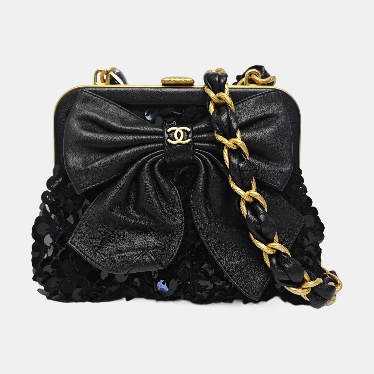 Wool Shoulder Bag Black