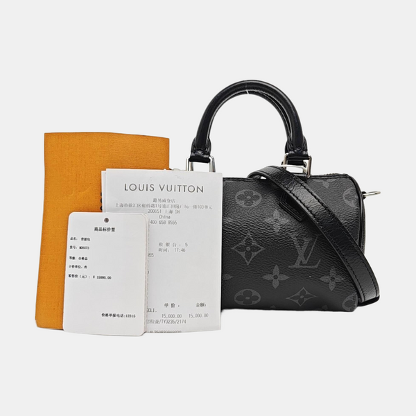 SPEEDY Monogram Coated Canvas Black