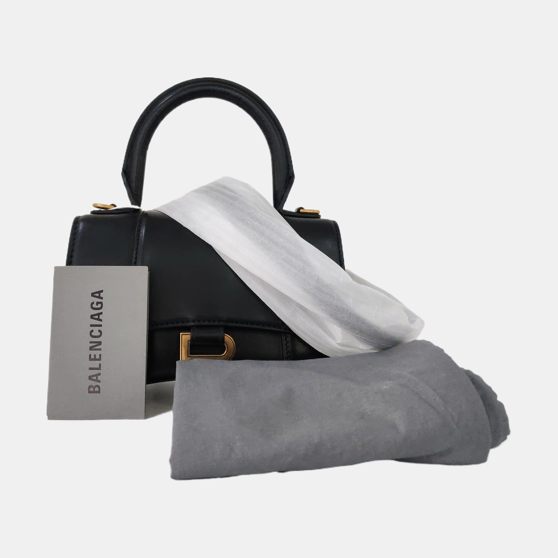 Hourglass XS Calfskin Black
