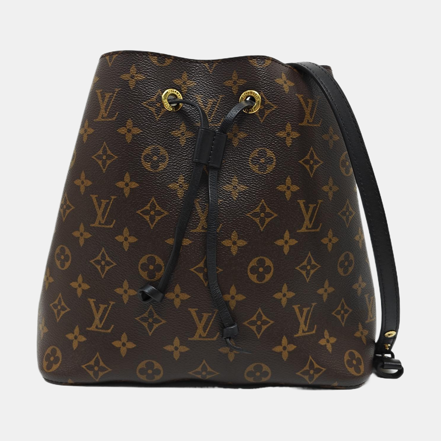 NÉONOÉ MM Monogram Coated Canvas Brown