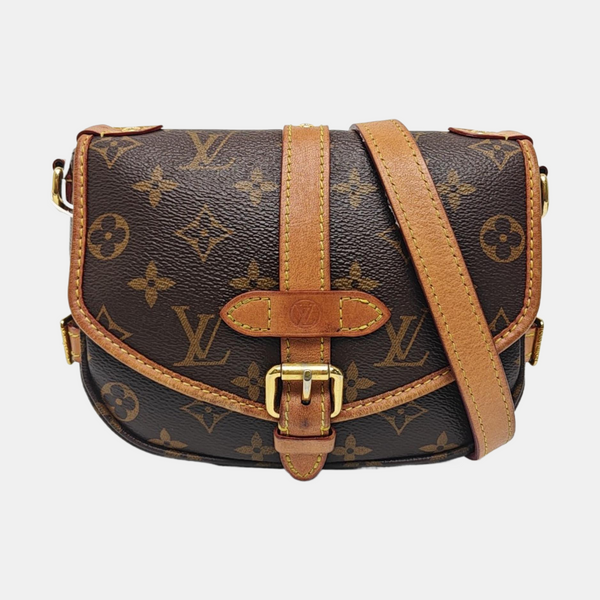 SAUMUR BB Monogram Coated Canvas Brown