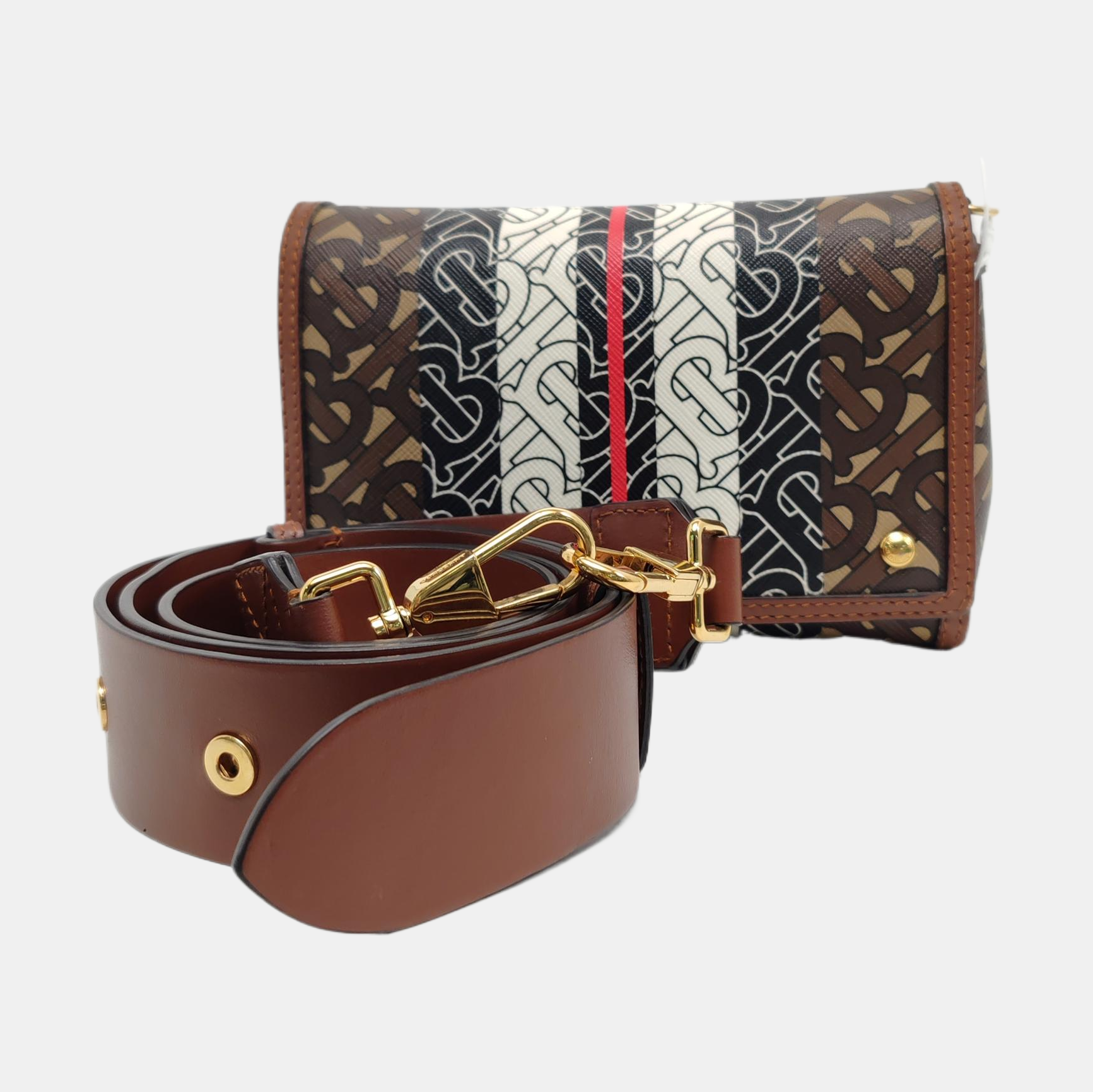 Crossbody Bag Coated Canvas Multicolor