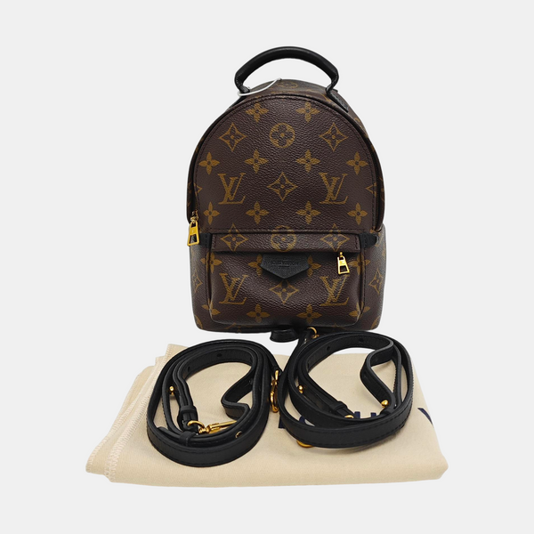 PALM SPRINGS Mini Monogram Coated Canvas Brown