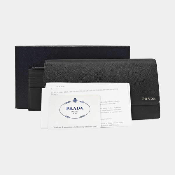 Saffiano Calfskin Wallet Black