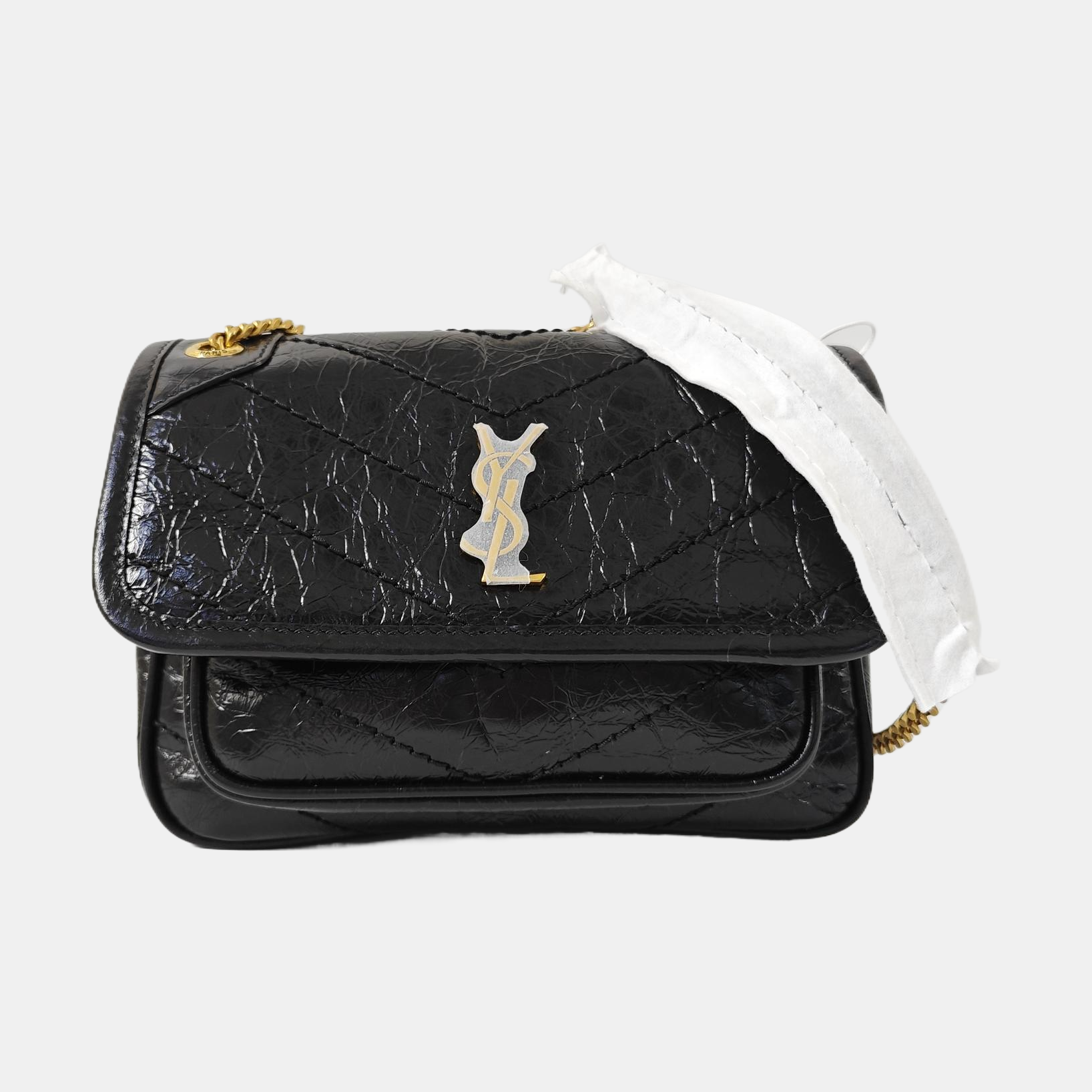 NIKI Mini Quilted Calfskin Black