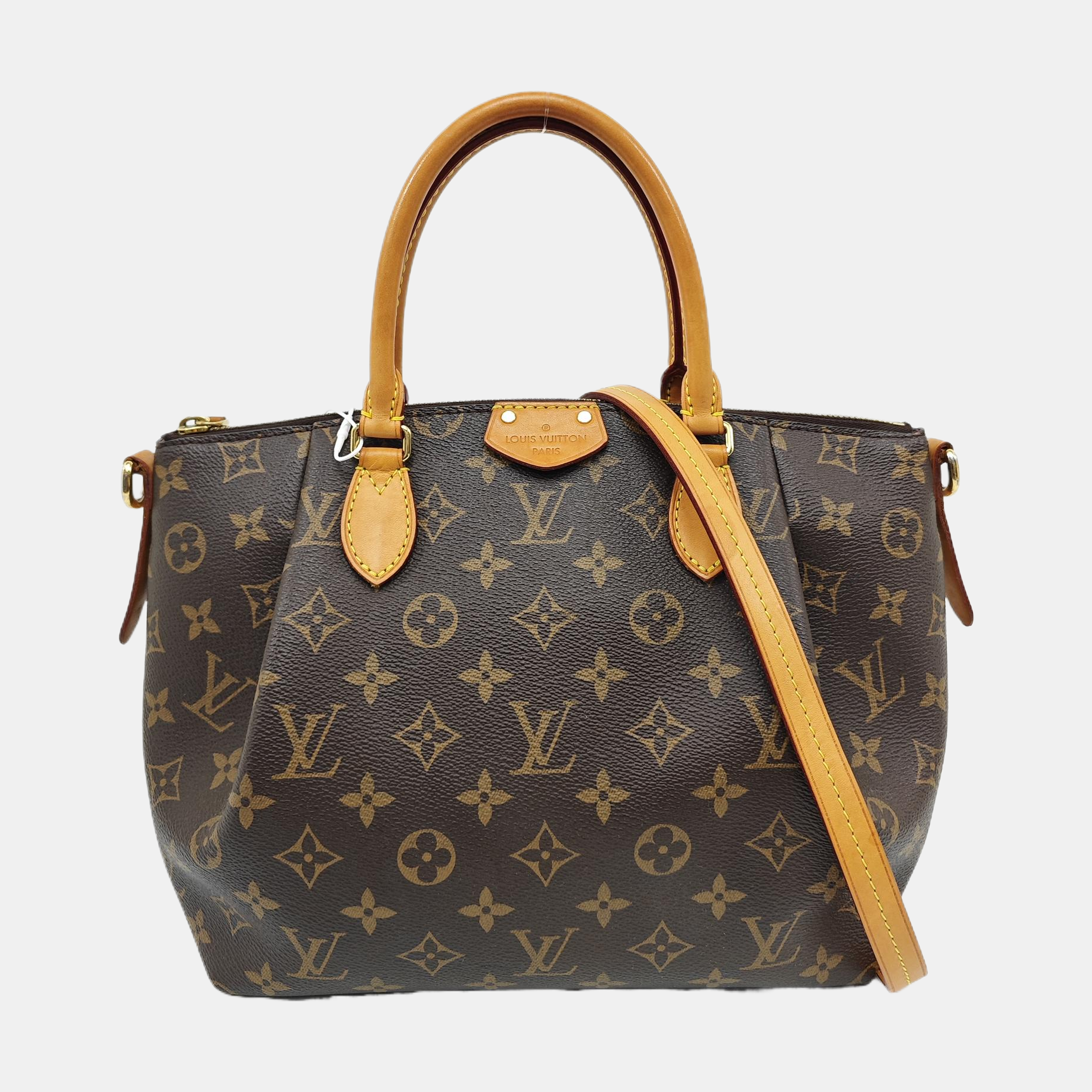 TURENNE Monogram Coated Canvas Brown
