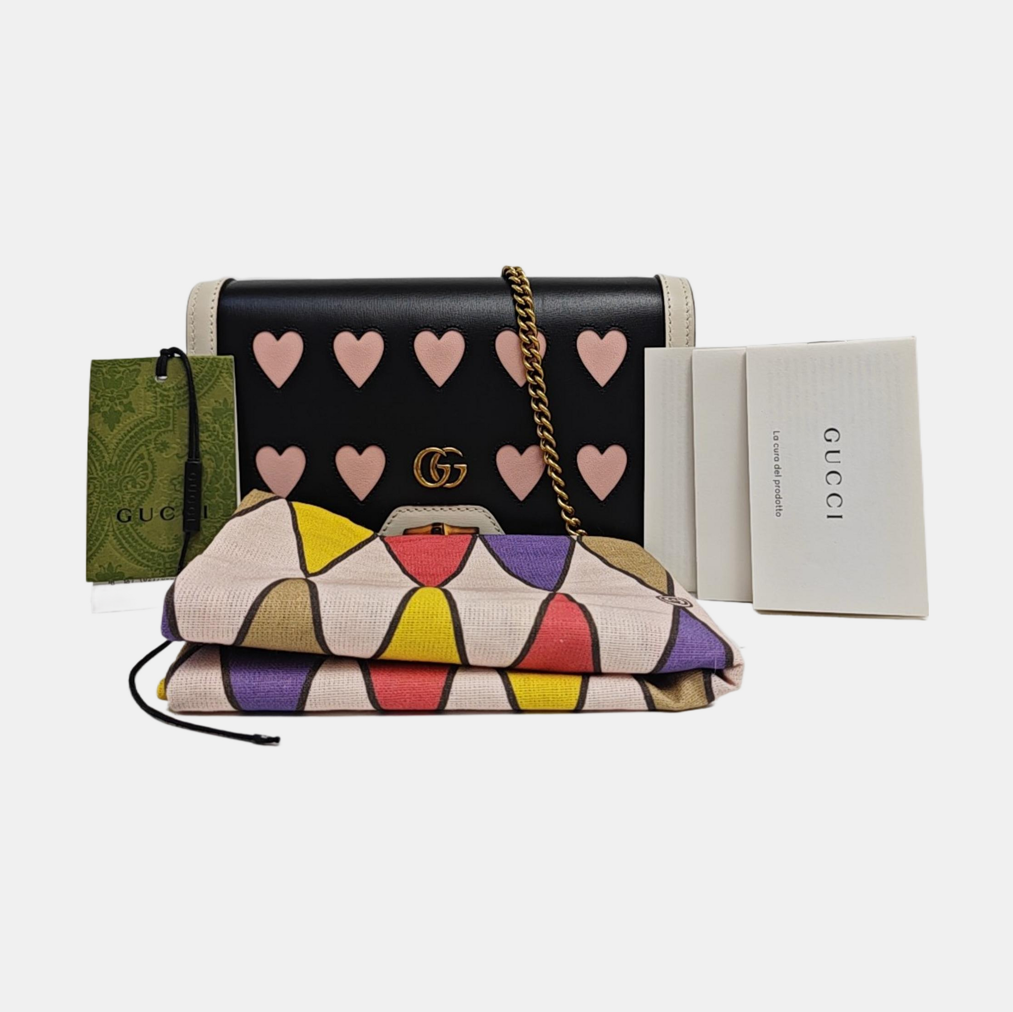 GG Marmont Super Mini Calfskin Black