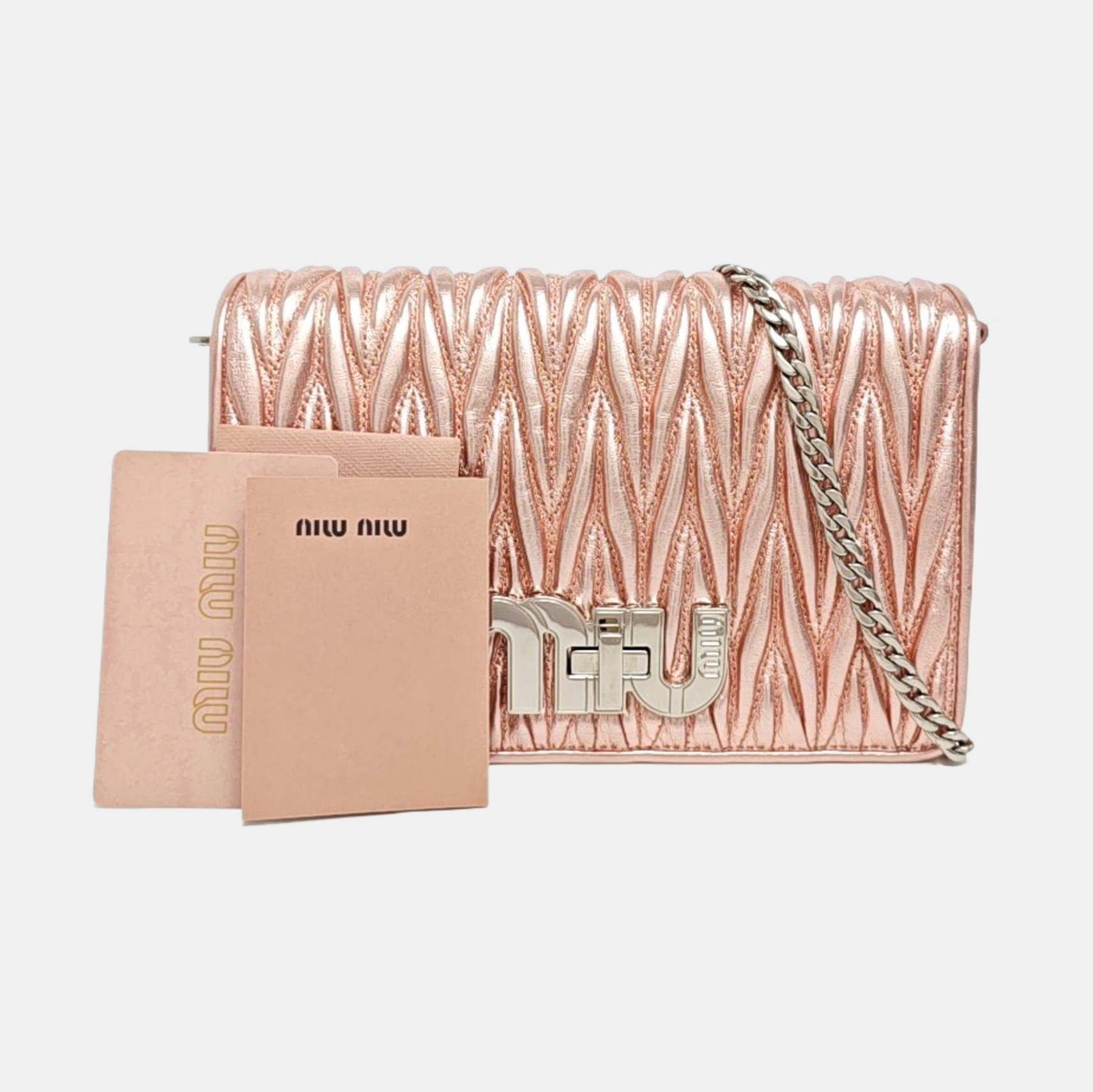 Quilted Lambskin Shoulder Bag Pink