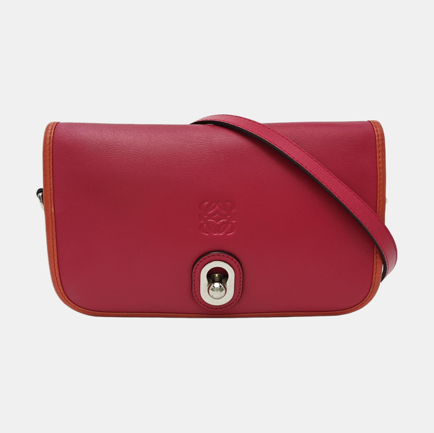 Calfskin Shoulder Bag Red