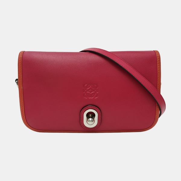 Calfskin Shoulder Bag Red