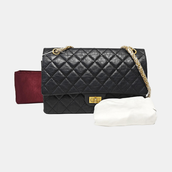 Authenticated pre-owned  2.55 227 (jumbo) Quilted Calfskin Black - Shoulder Bag at Looply
