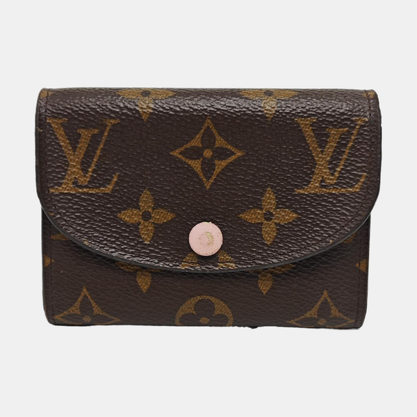 ROSALIE Monogram Coated Canvas Brown Card Holder