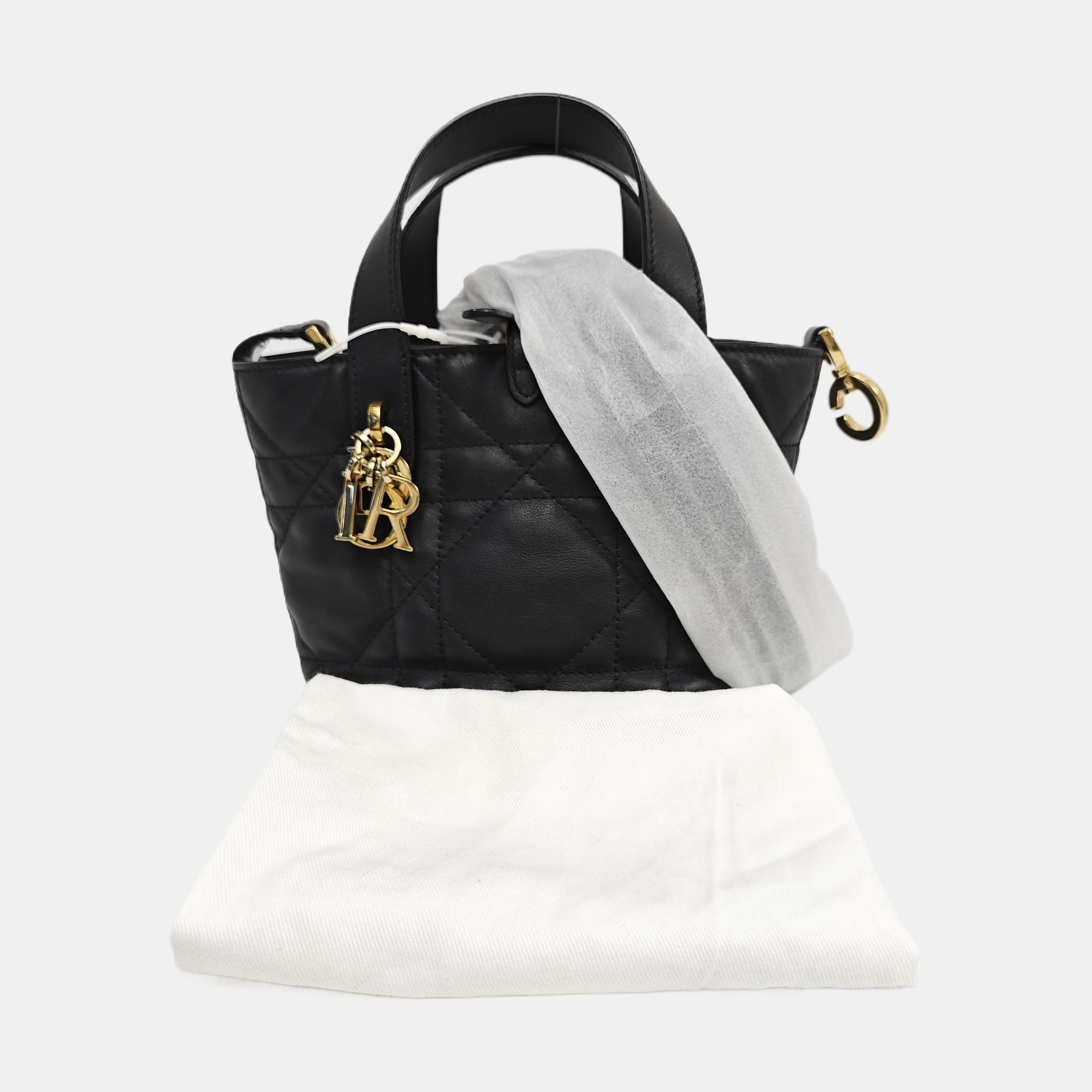 Toujours Nano Cannage Calfskin Black