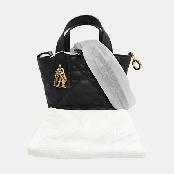 Toujours Nano Cannage Calfskin Black