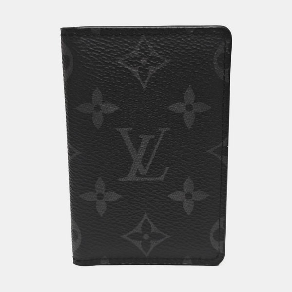 Monogram Coated Canvas Card Holder Mini Black