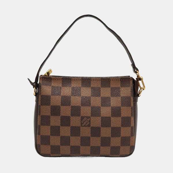 TROUSSE MAKE UP Damier Ebene Coated Canvas Brown