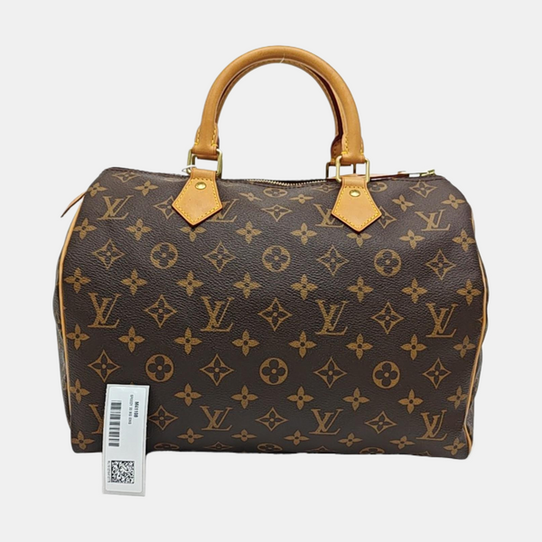 SPEEDY 30 Monogram Coated Canvas Brown