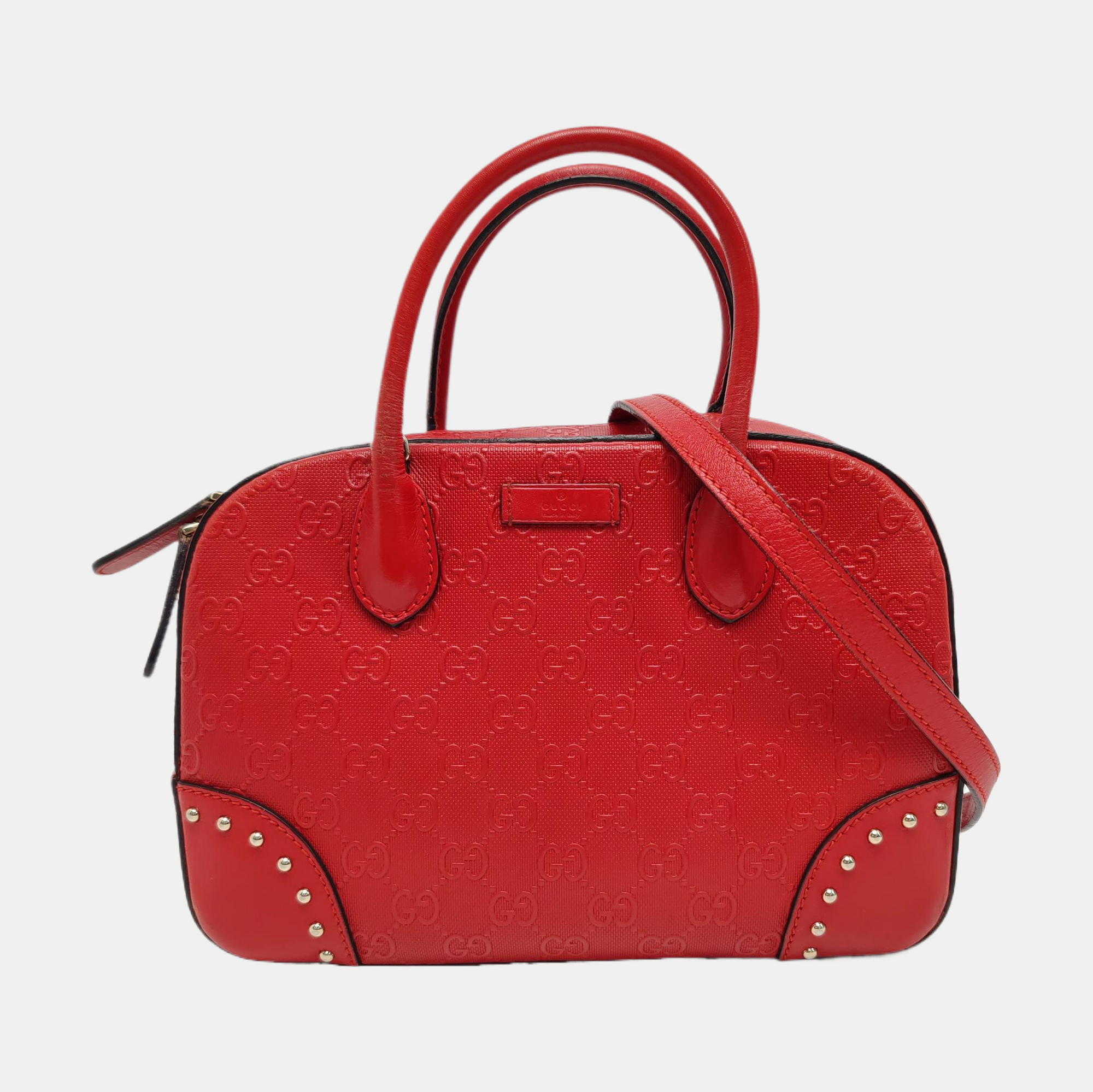 Microguccissima Calfskin Red